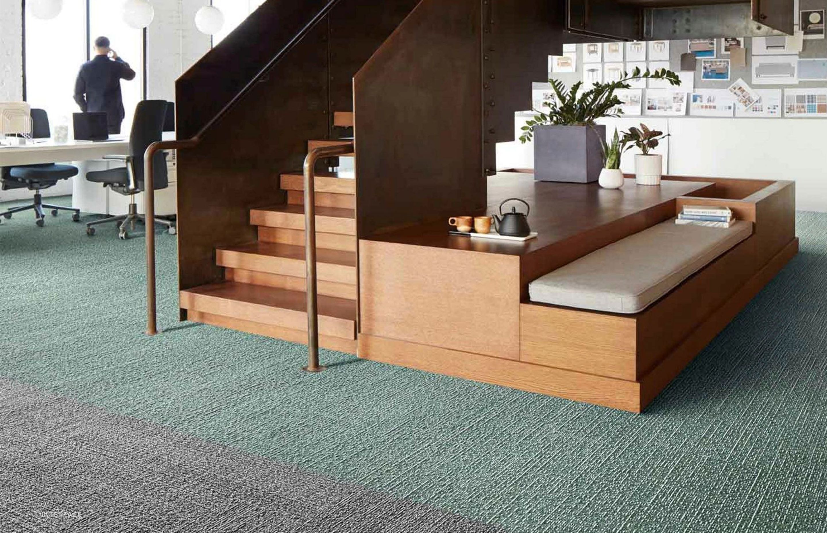 Sashiko Stitch carpet tiles | The Embodied Collection by Interface
