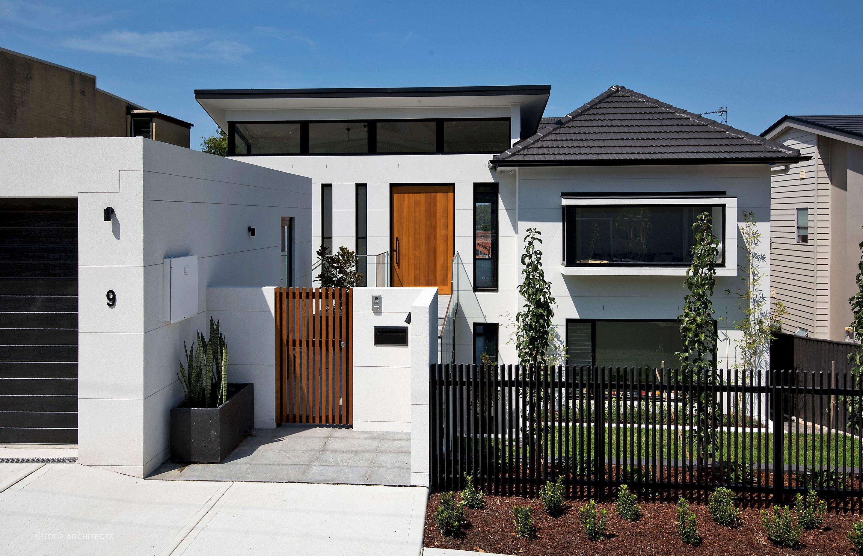 A stylish front gate helps keep your home safe, while increasing its kerb appeal. Featured project: 9L by TDDP Architects