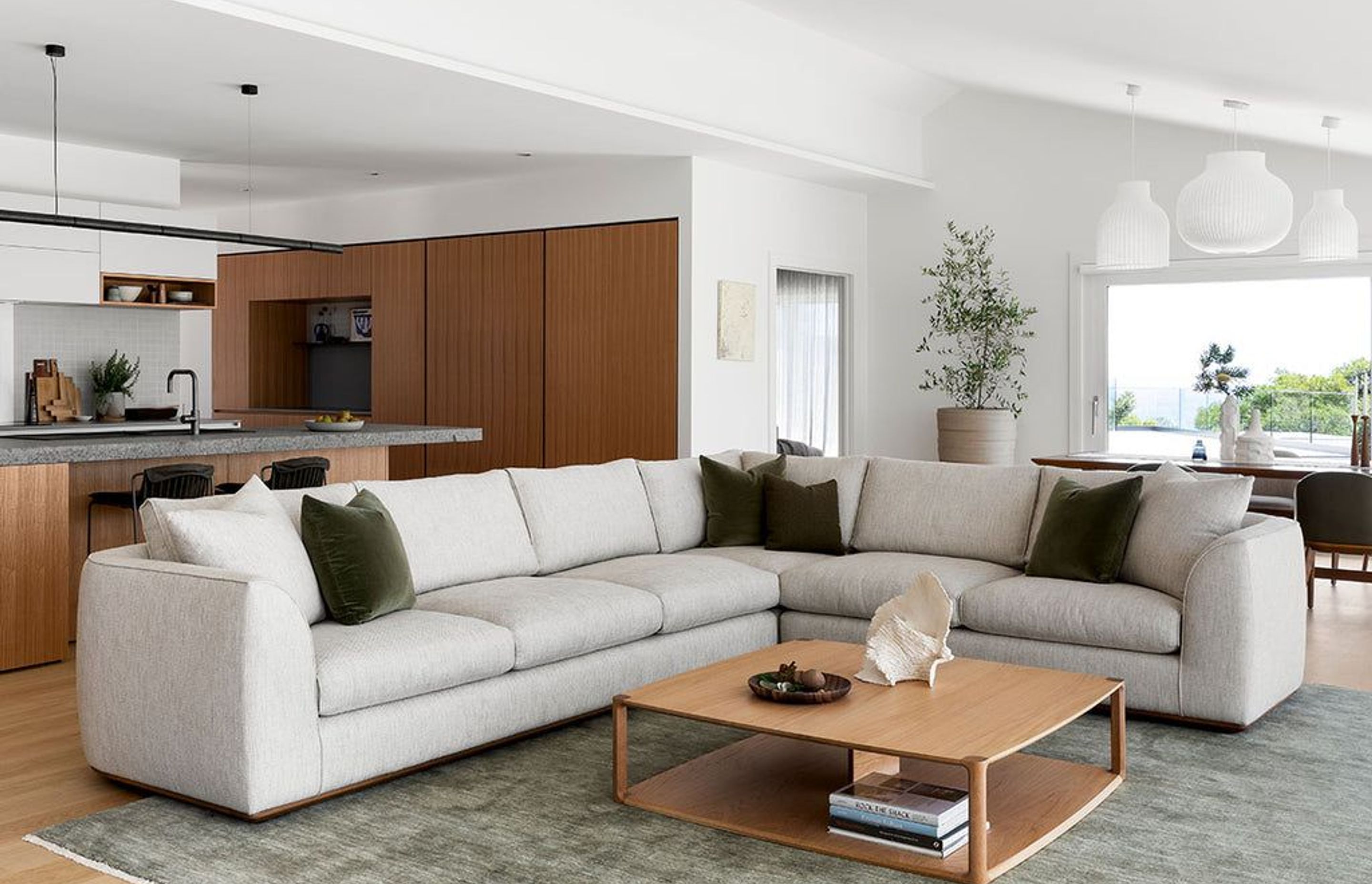 The Erskine Sofa by Kett featured in the Cape Schanck Home, Photography: Martina Gemmola.