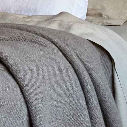Fine Rib Angora & Merino Wool Blankets
