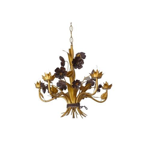 Gilded Chandelier Floral Ceiling hanging light