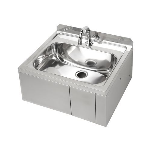 Hands Free Knee Operated Stainless Steel Basin (Square)