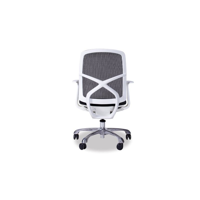 Chilli Black/White Office Chair - Low Back