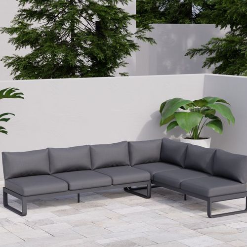 Fino Config E - Outdoor Modular Sofa in Matt Charcoal