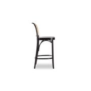 811 Hoffmann Stool - Black Stained Wood Seat - by TON gallery detail image