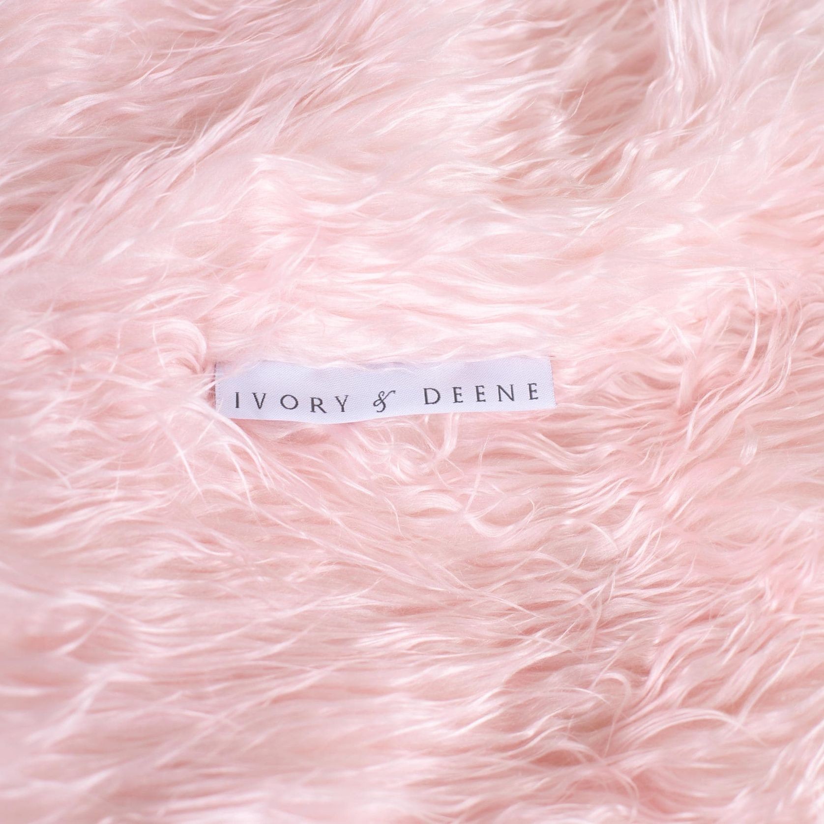 Fur Bean Bag - Soft Pink Polo gallery detail image