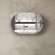 Otti Bondi Shaving Cabinet Black Oak 900mm gallery detail image