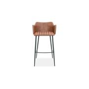 Andorra Bar Stool Vintage Tan Seat - 75cm Seat Height Commercial Bar gallery detail image