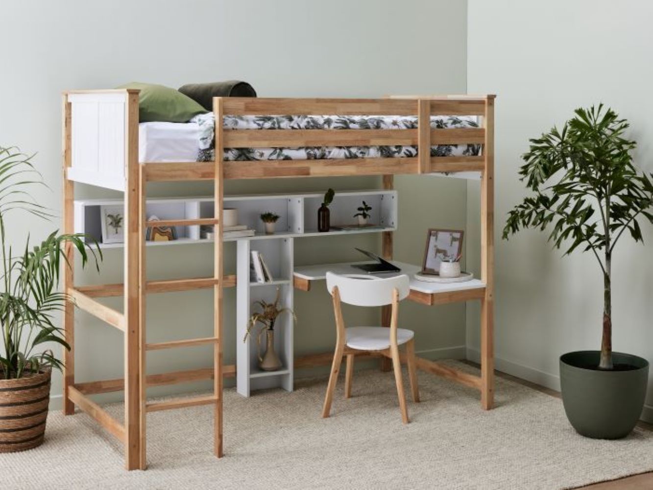 bunk bed single with desk