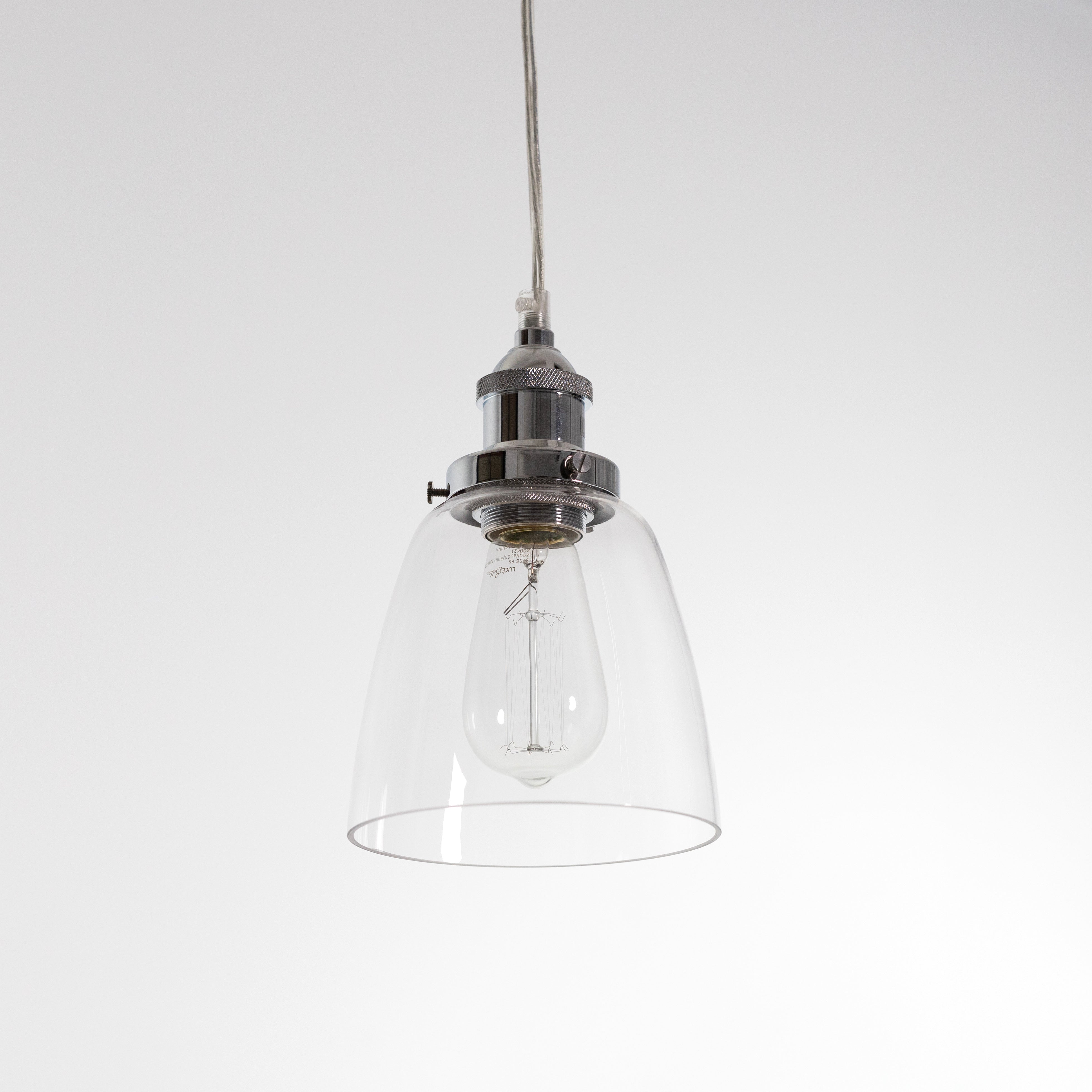 lucy glass pendant light