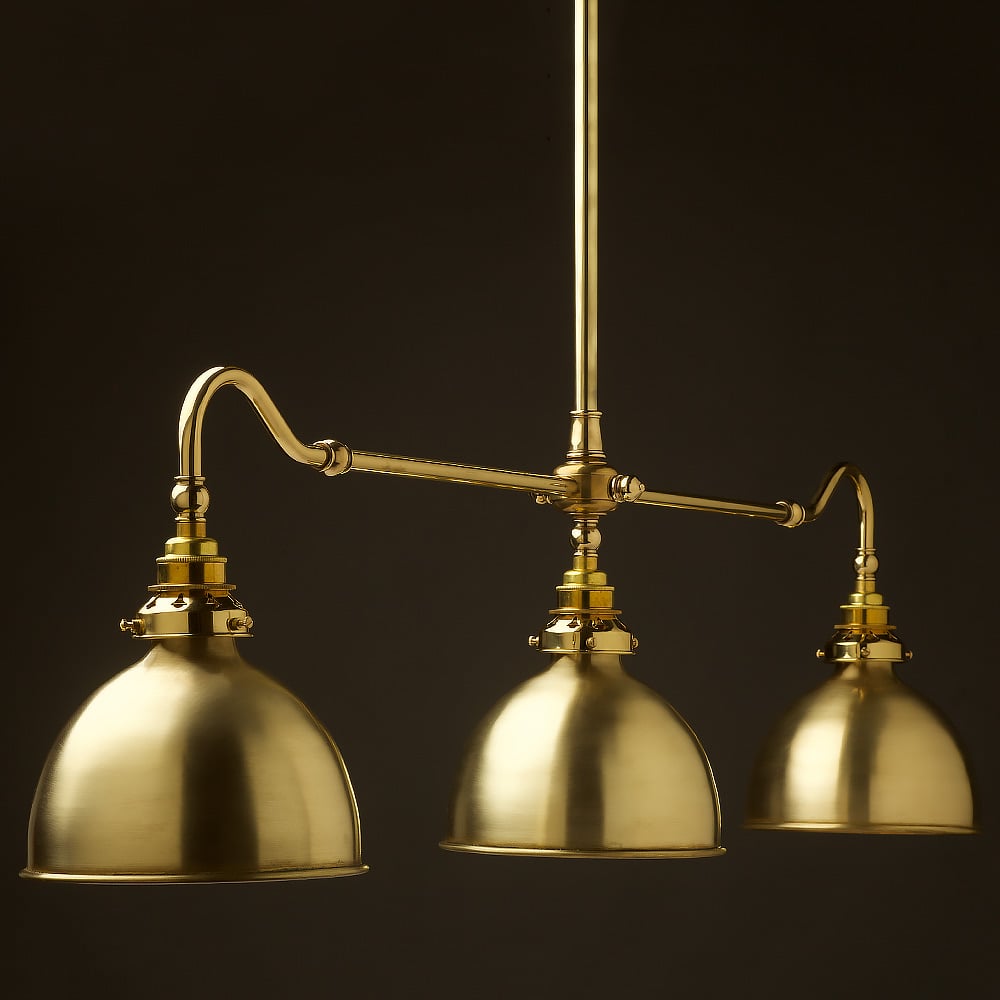 antique brass pool table light