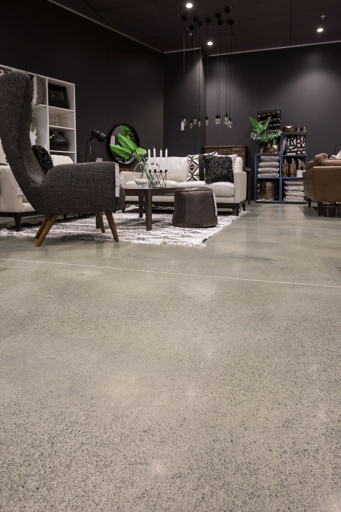 Diamond Polished Concrete Floor - Beach House