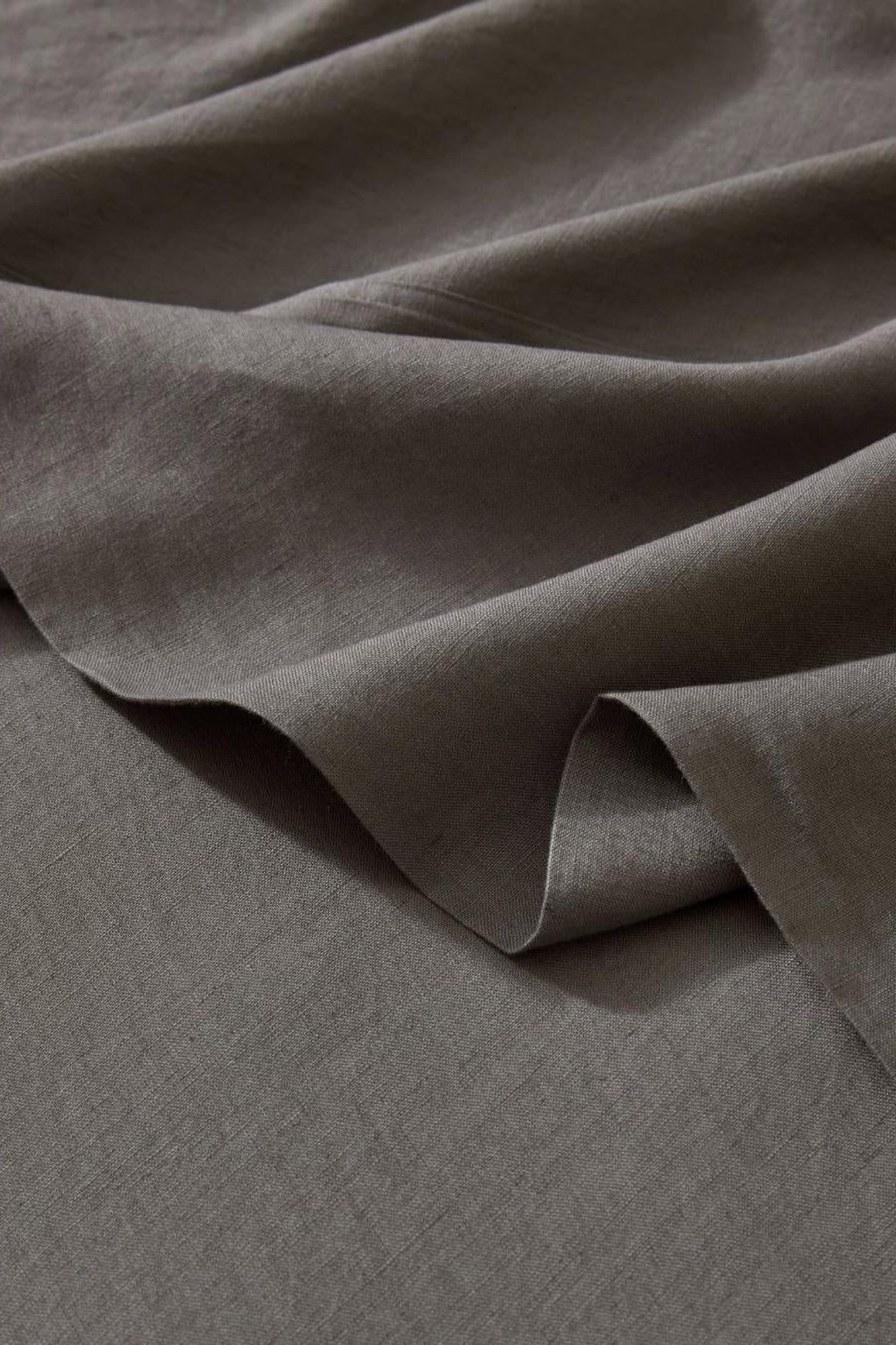 Ravello Linen Flat Sheet - Charcoal | Weave Home Bed Linen