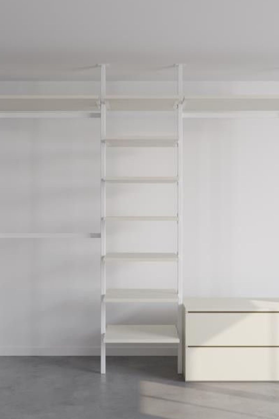 The Elegant Ballet Flats | Ceiling Fixed Wardrobe