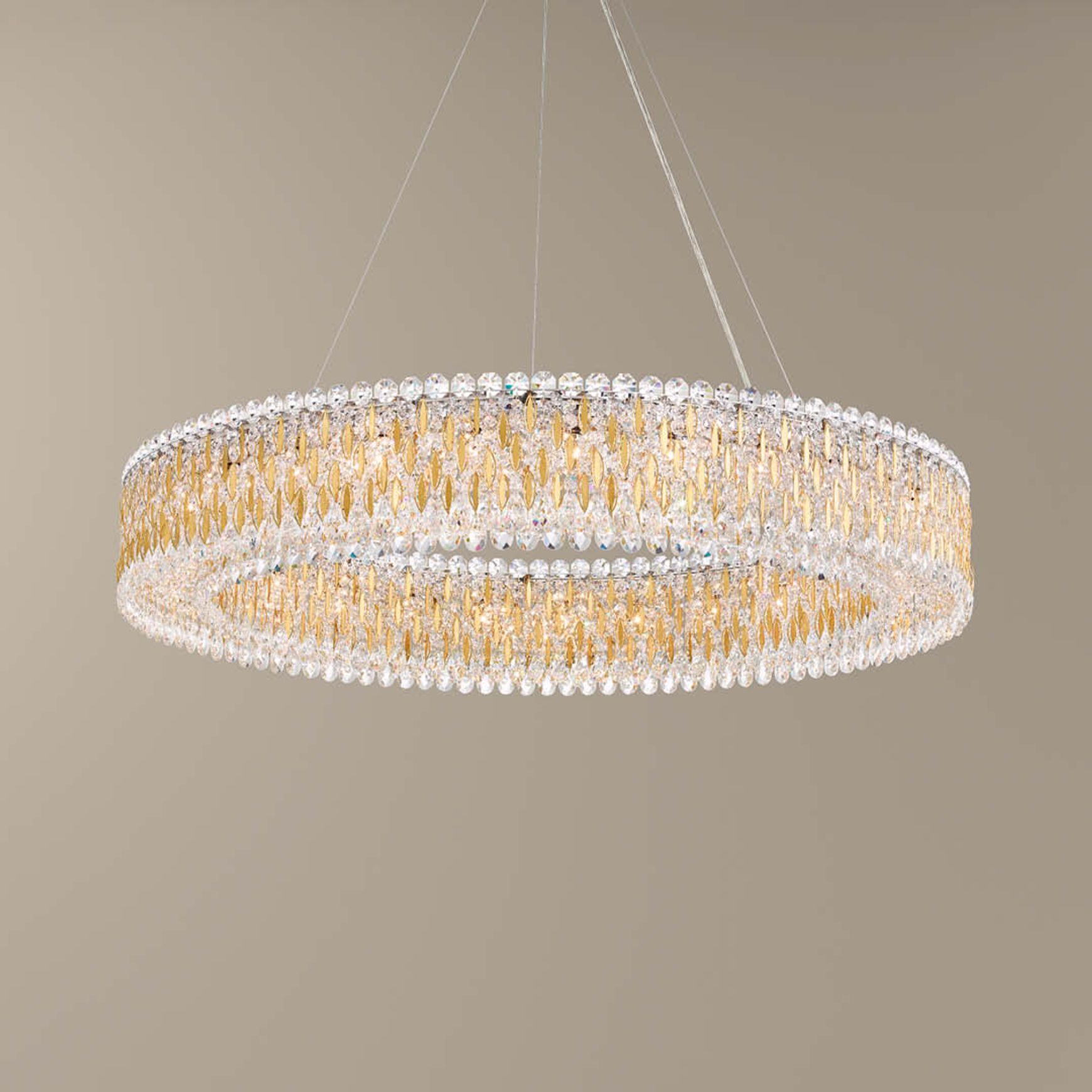 Sarella 27 Light Crystal Ring Chandelier