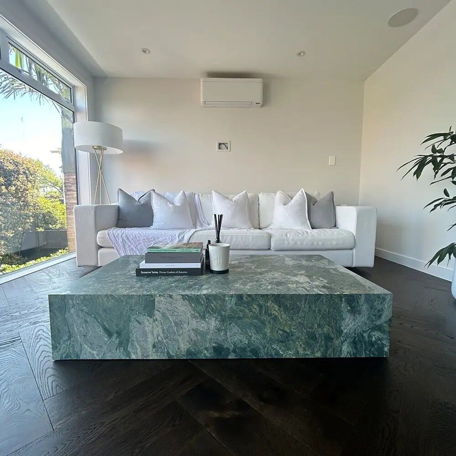Block Coffee Table-Green Marble | Natural Stone Co.