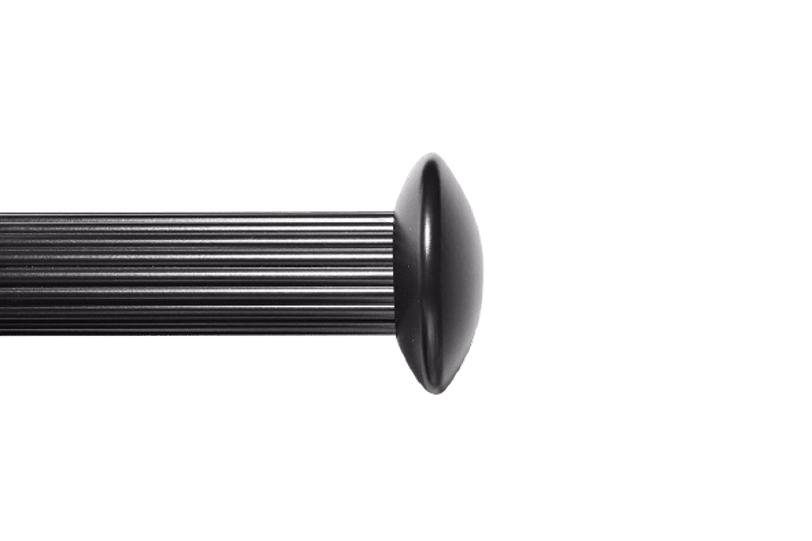 Disc Finial 40mm Reeded Rod