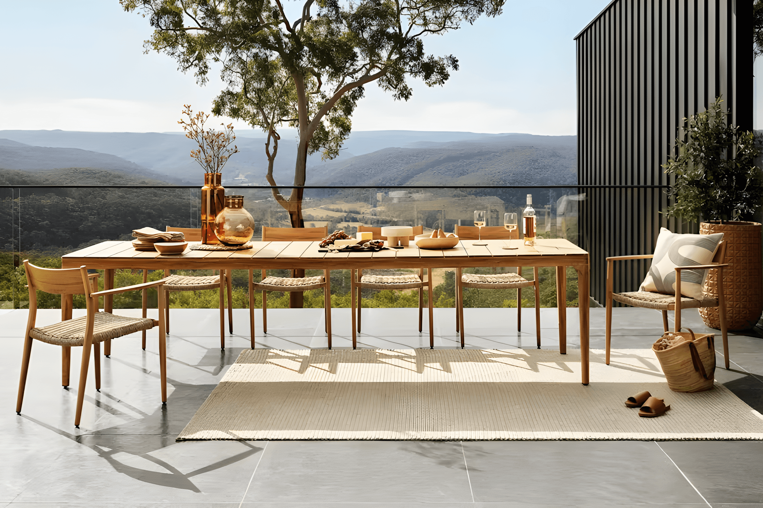 Lima 11pc Aluminium and Wicker Outdoor Dining Set