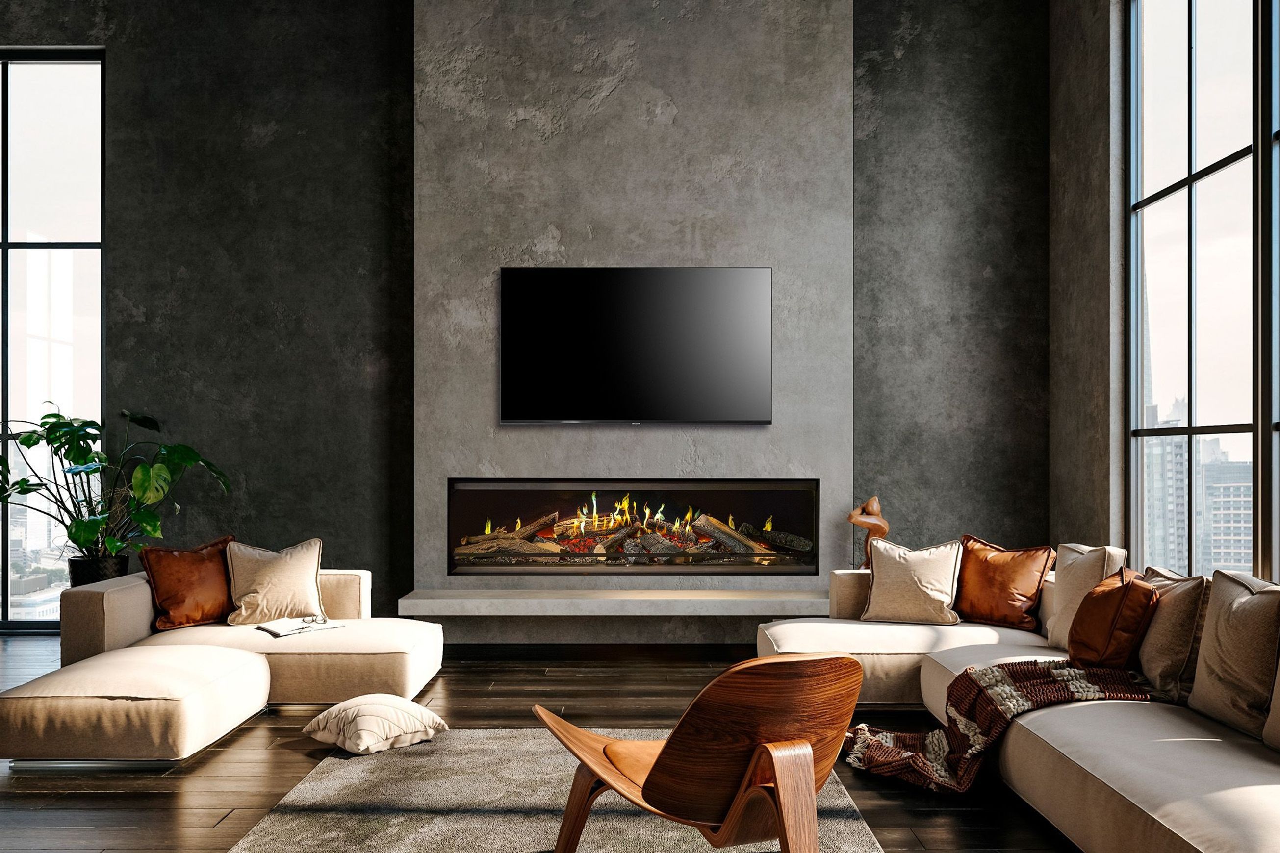 E-One 160 F - Single Sided Electric Fireplace