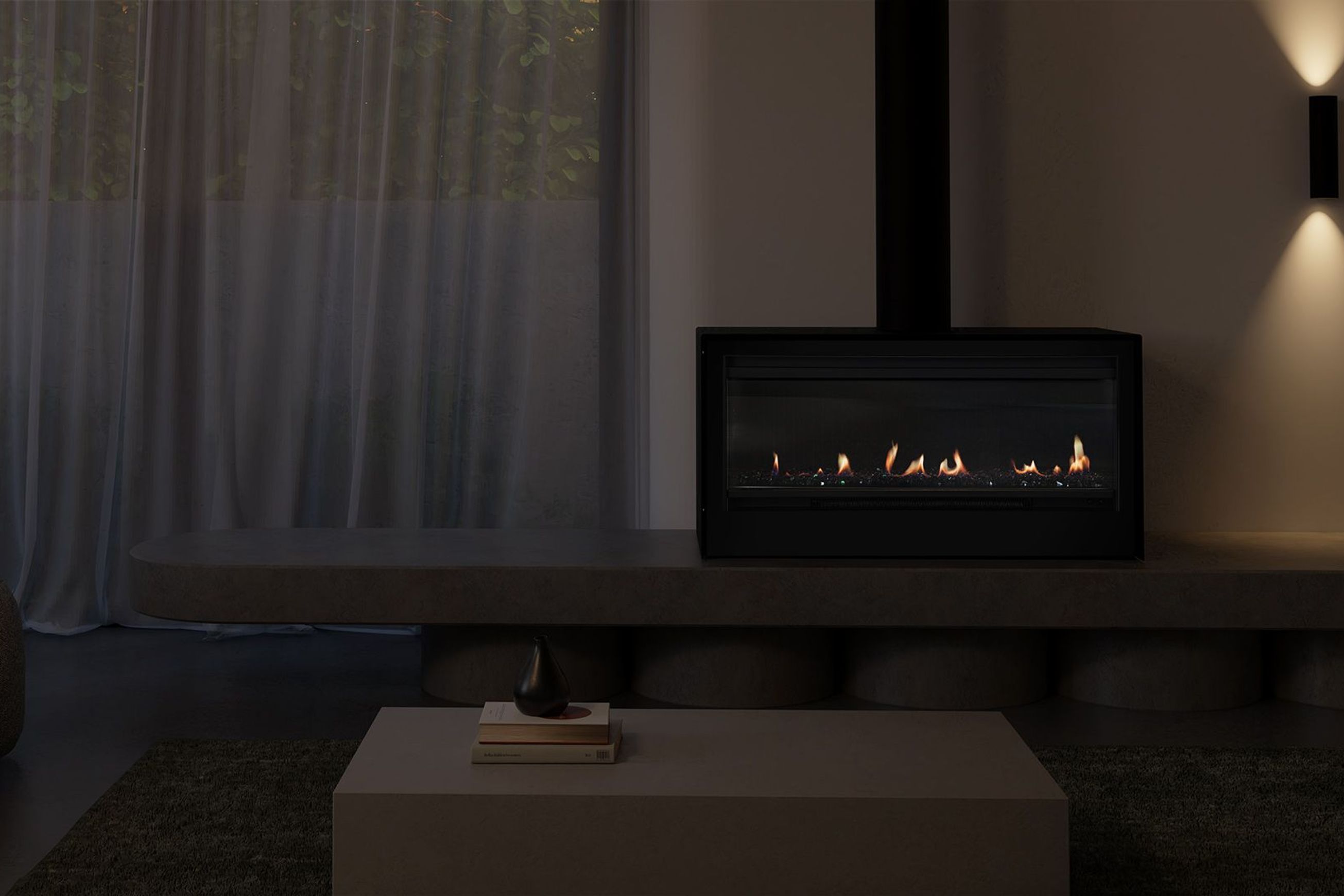 Escea LRFS1000 Freestanding Holographic Electric Fire