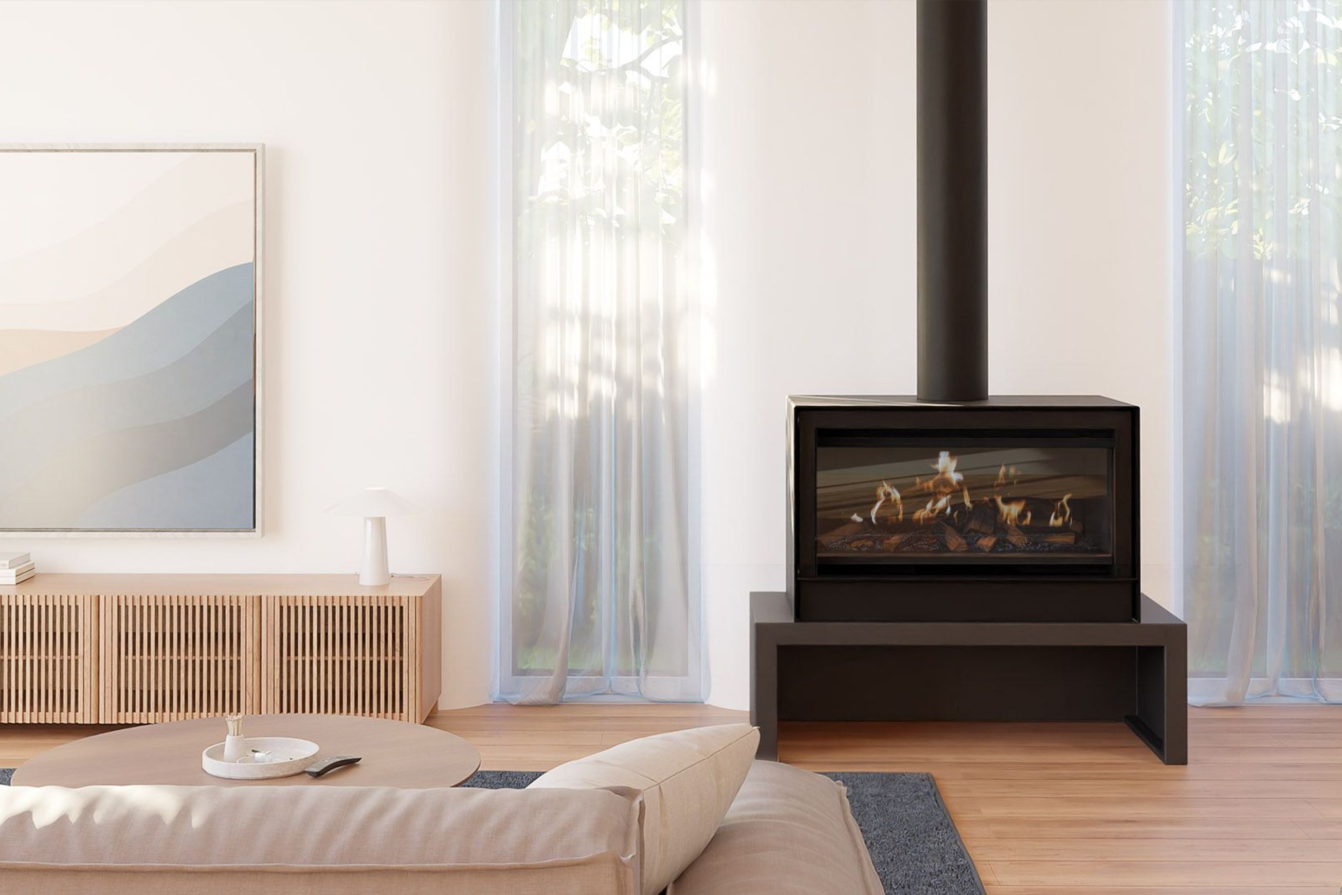 Escea LEFS800 Freestanding Holographic Electric Fire