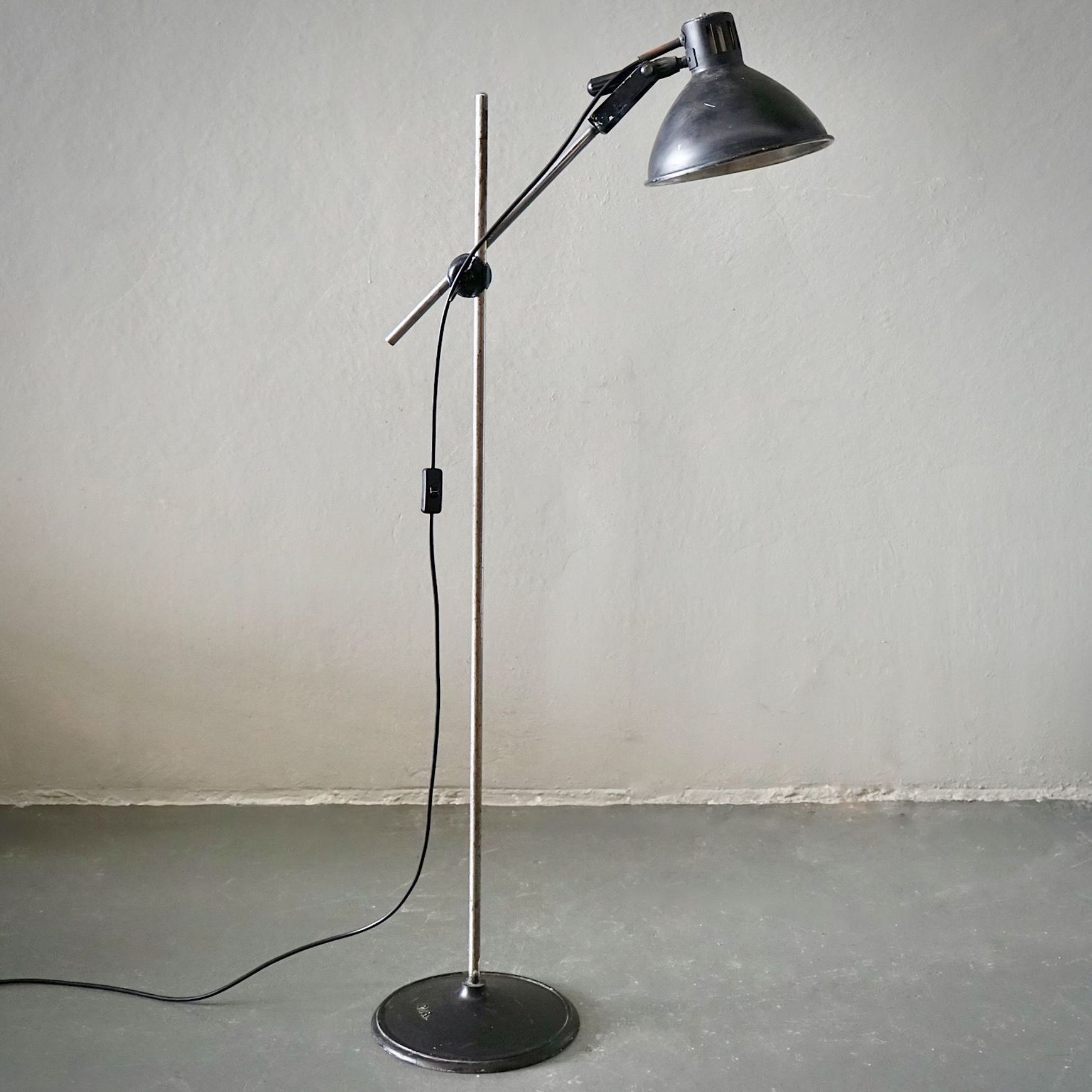 French Mid-Century Industrial Floor Lamp