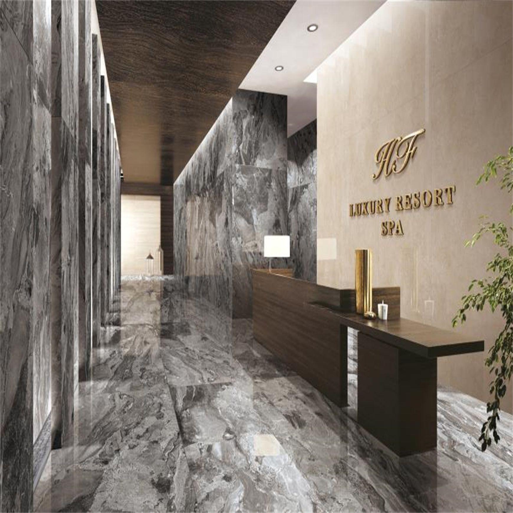 Cracked Stone Dark Grey 900x1800