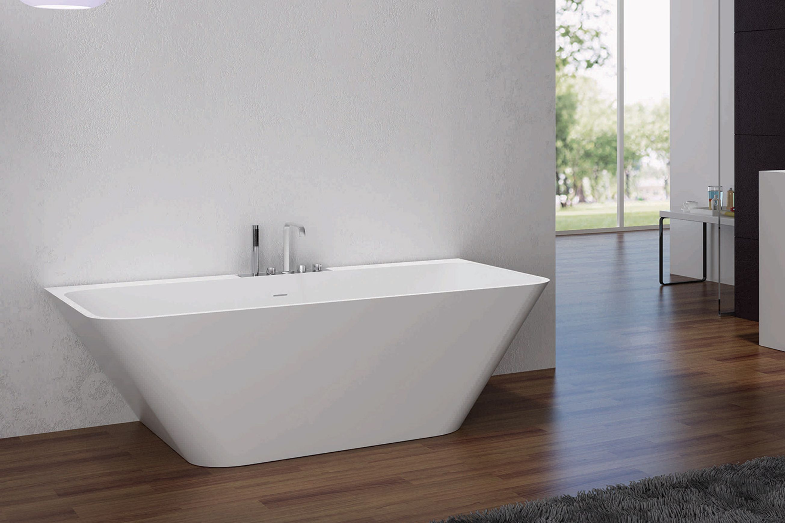 Rubino Back To Wall Bath by BelloCasa