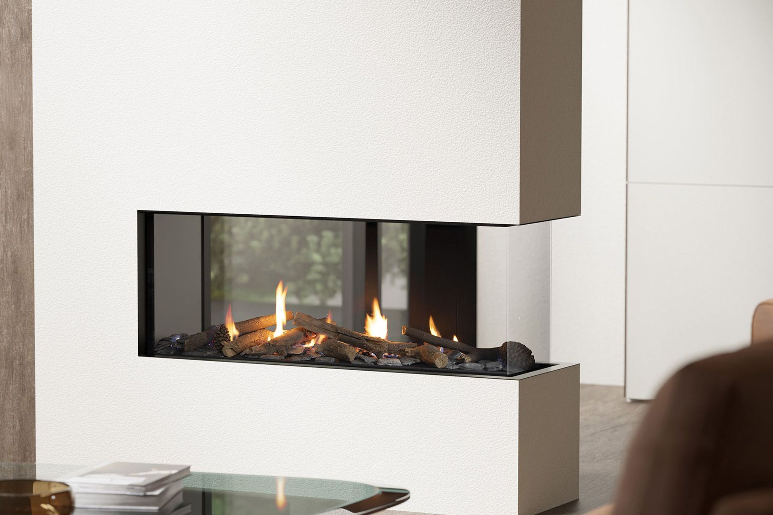 Escea DN1150 Peninsula Gas Fireplace