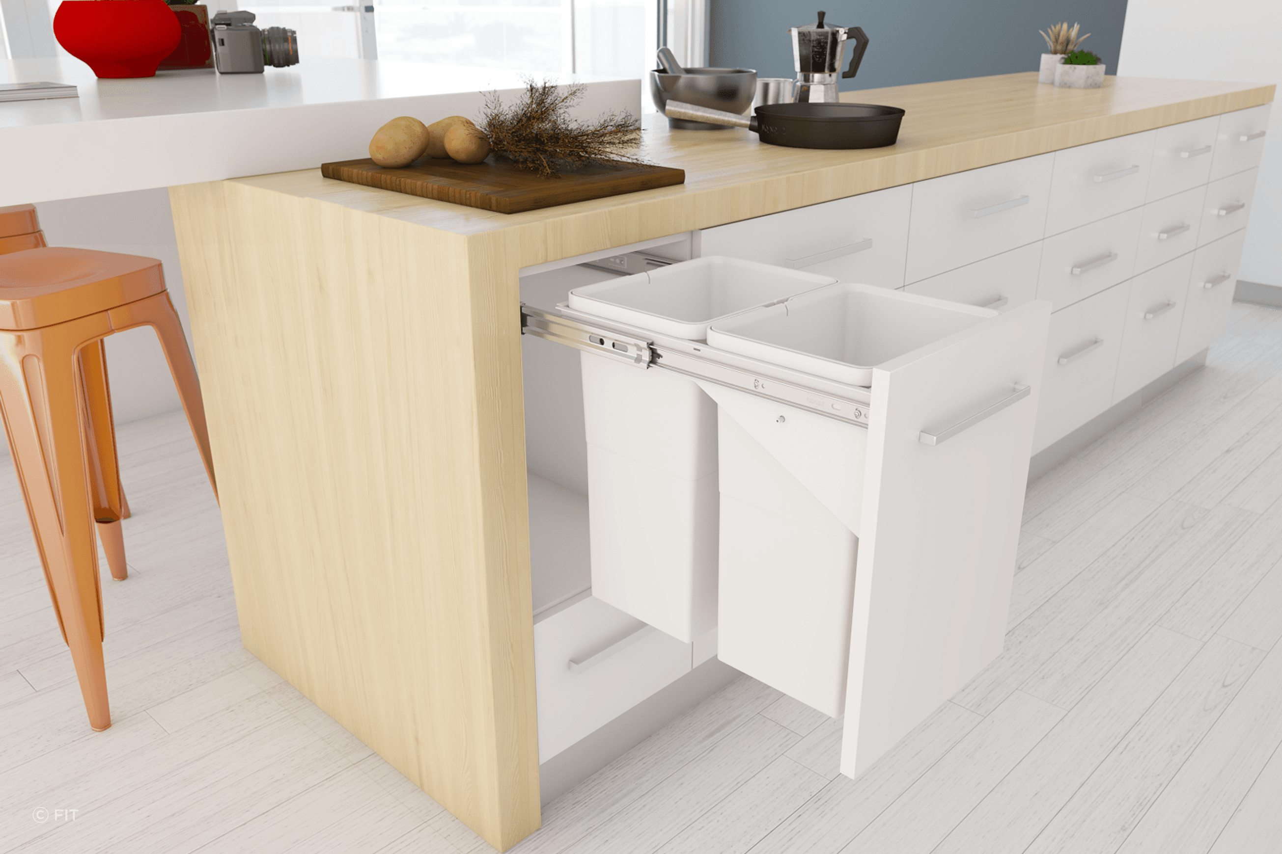 Tanova Simplex Pull Out Kitchen Bins