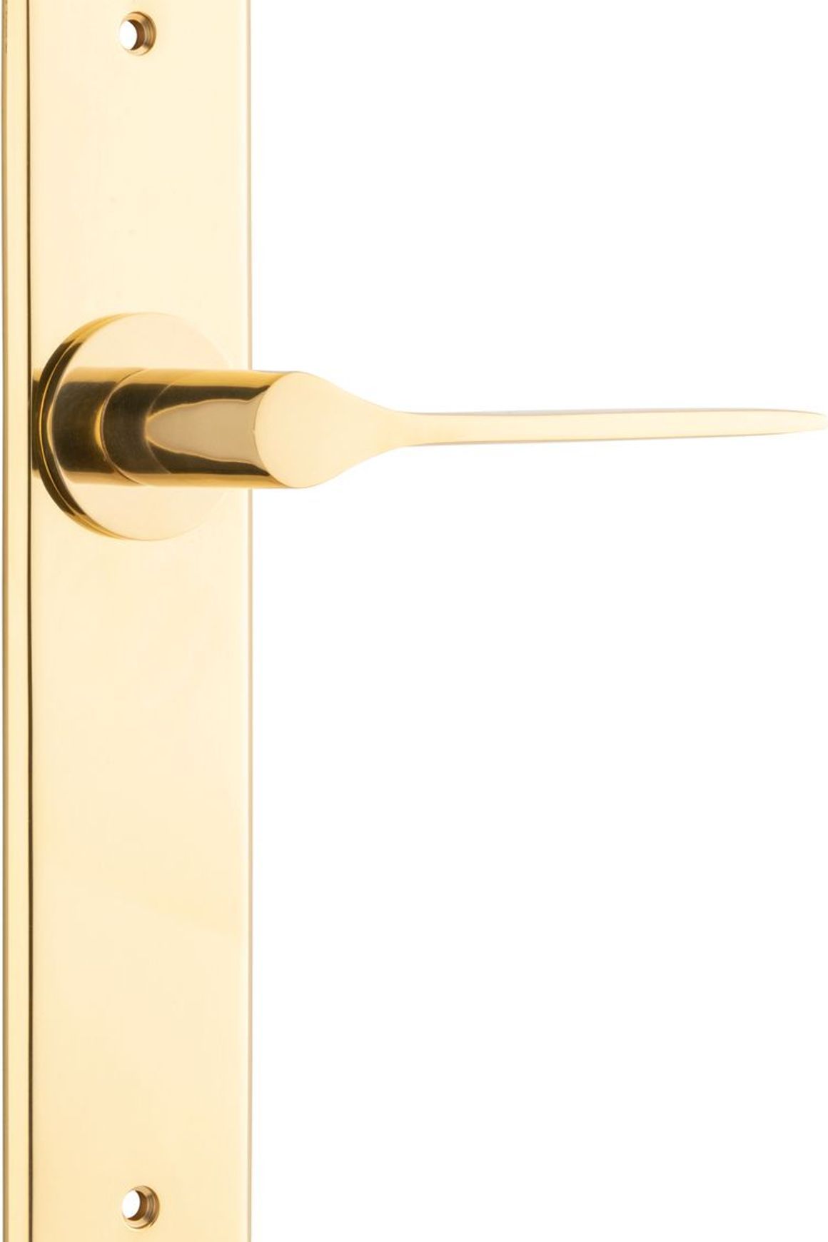 Como Lever - Chamfered Backplate