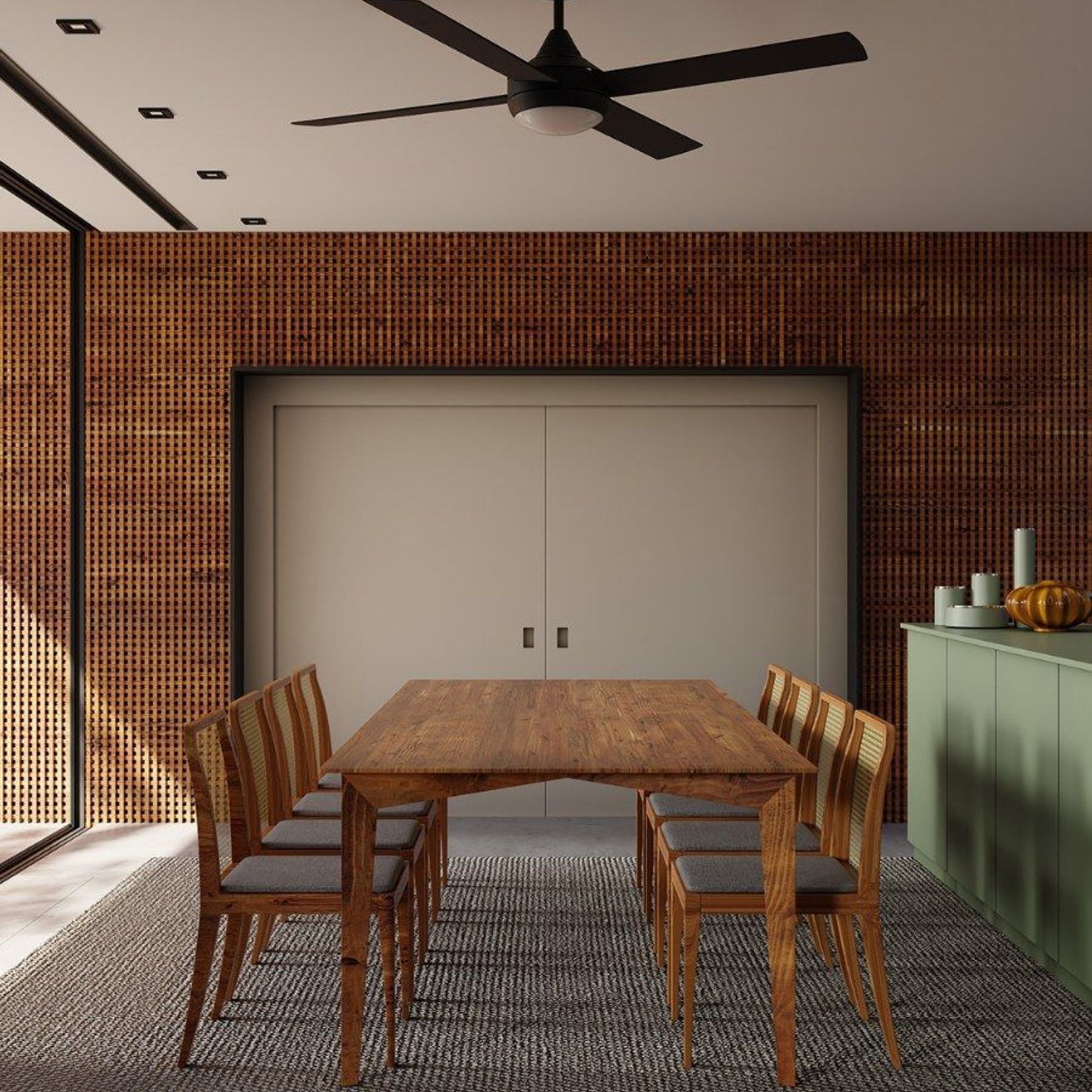 Heron 4-Blade Indoor/Outdoor Ceiling Fan