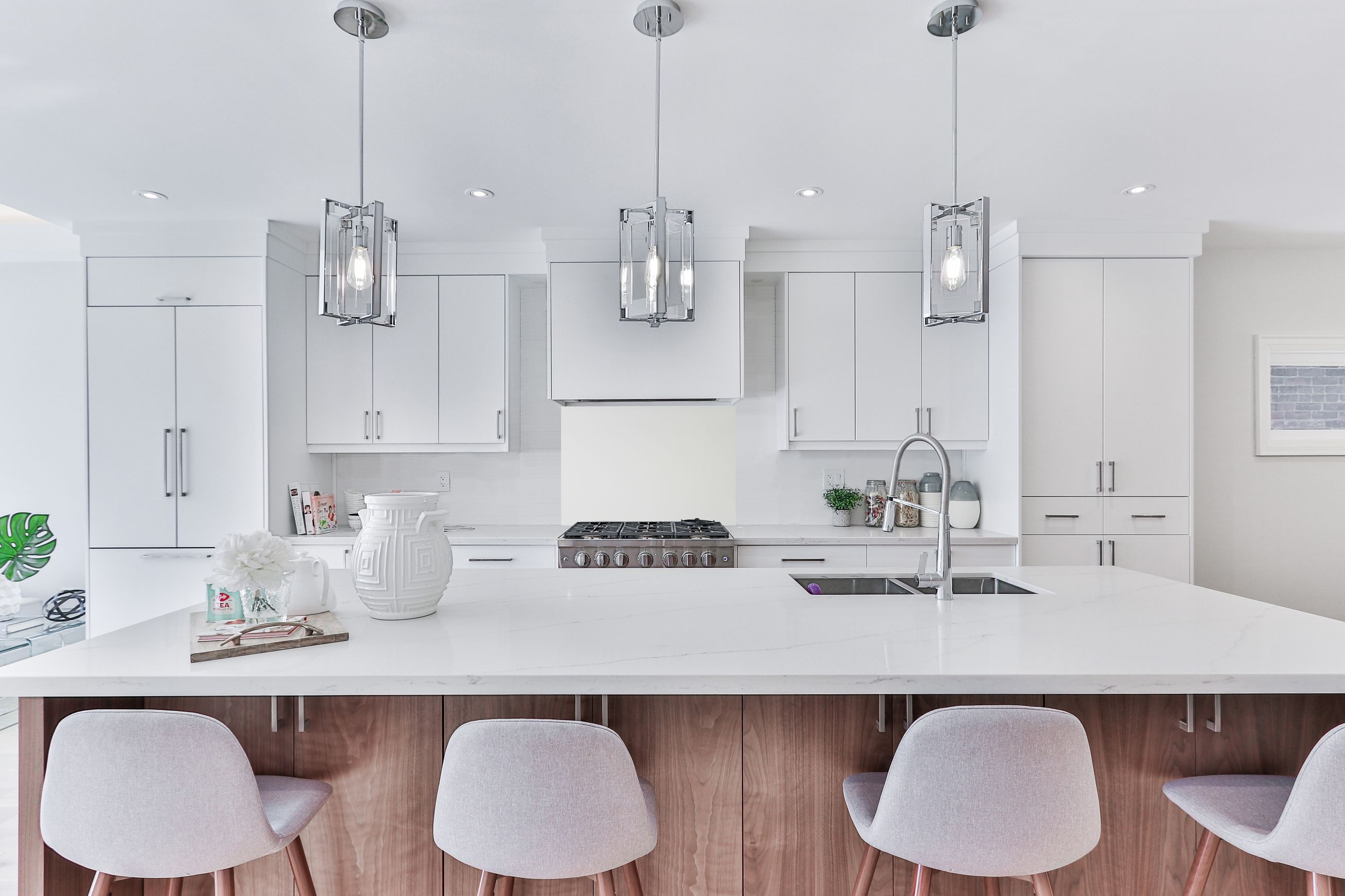 White Glass Splashback