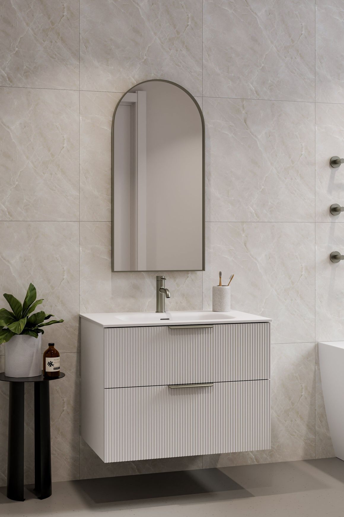 Lineare 750 Pillar 2 Drawer Vanity