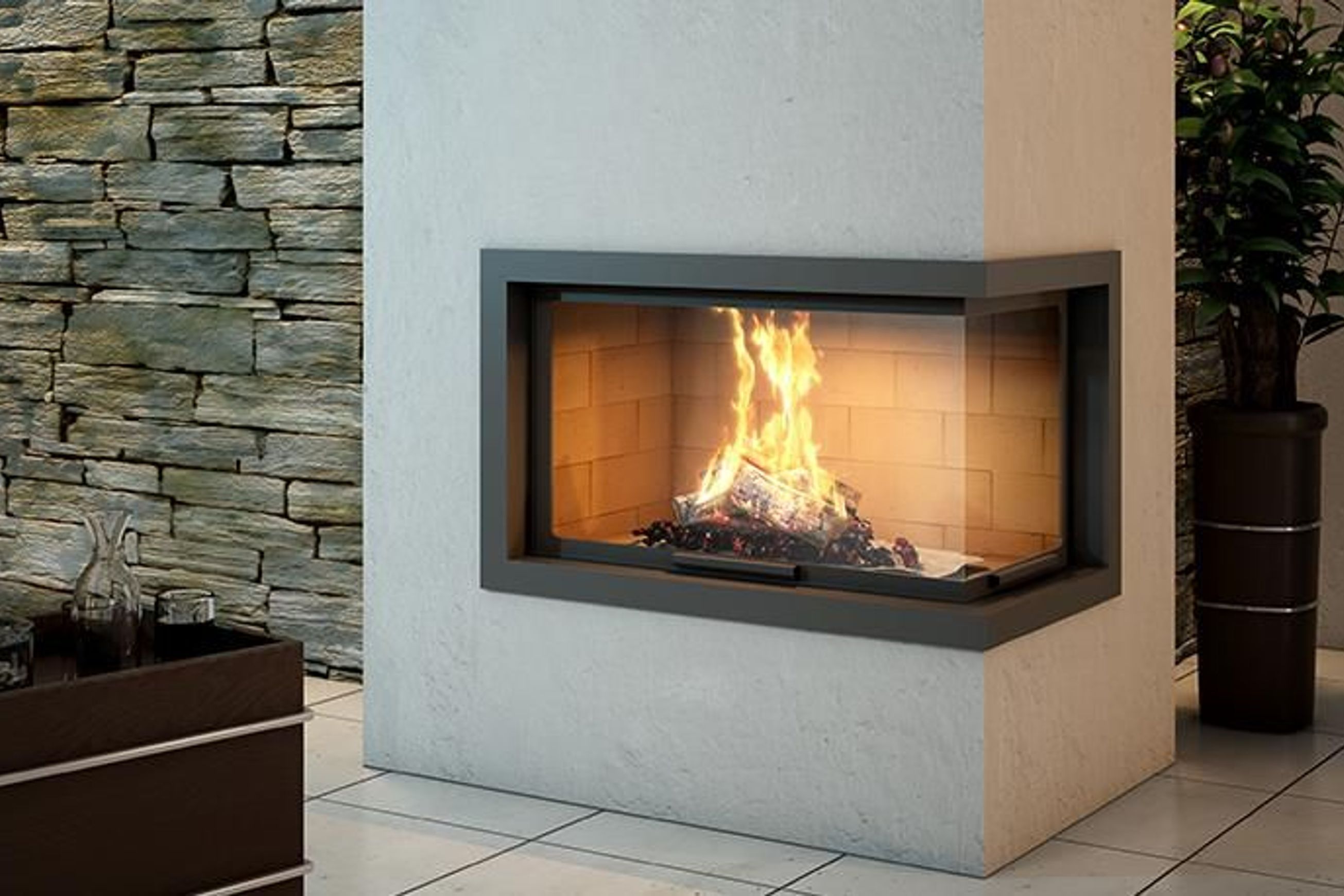 Axis H1200 VLD Inbuilt Fireplace