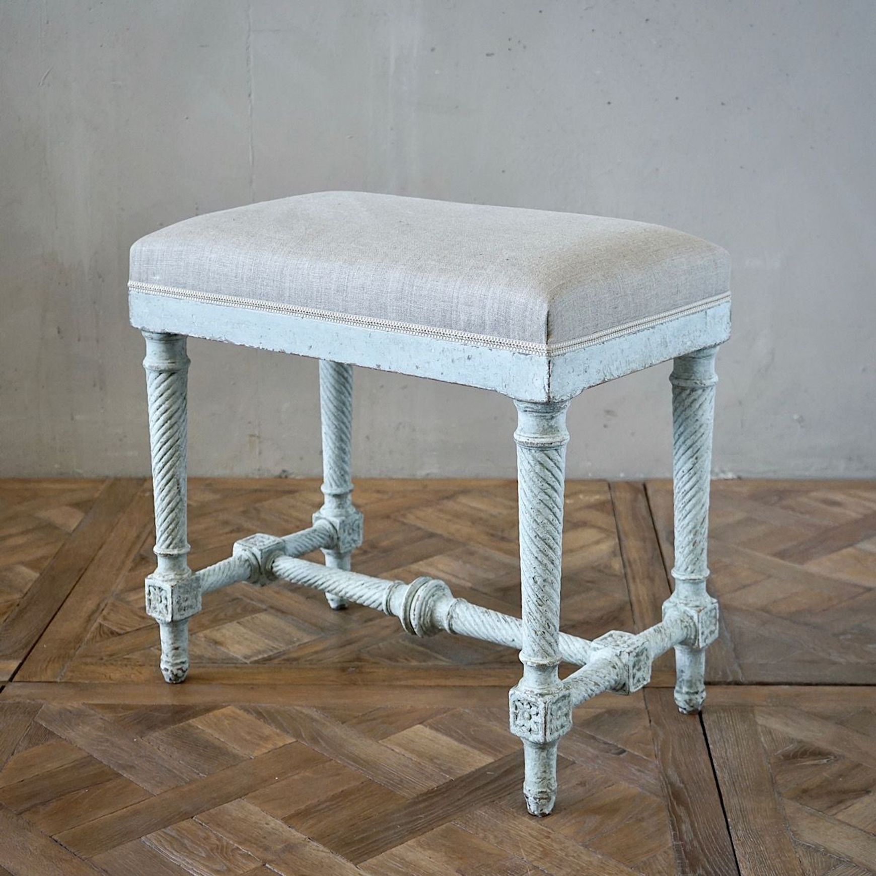 French Directoire Painted Stool