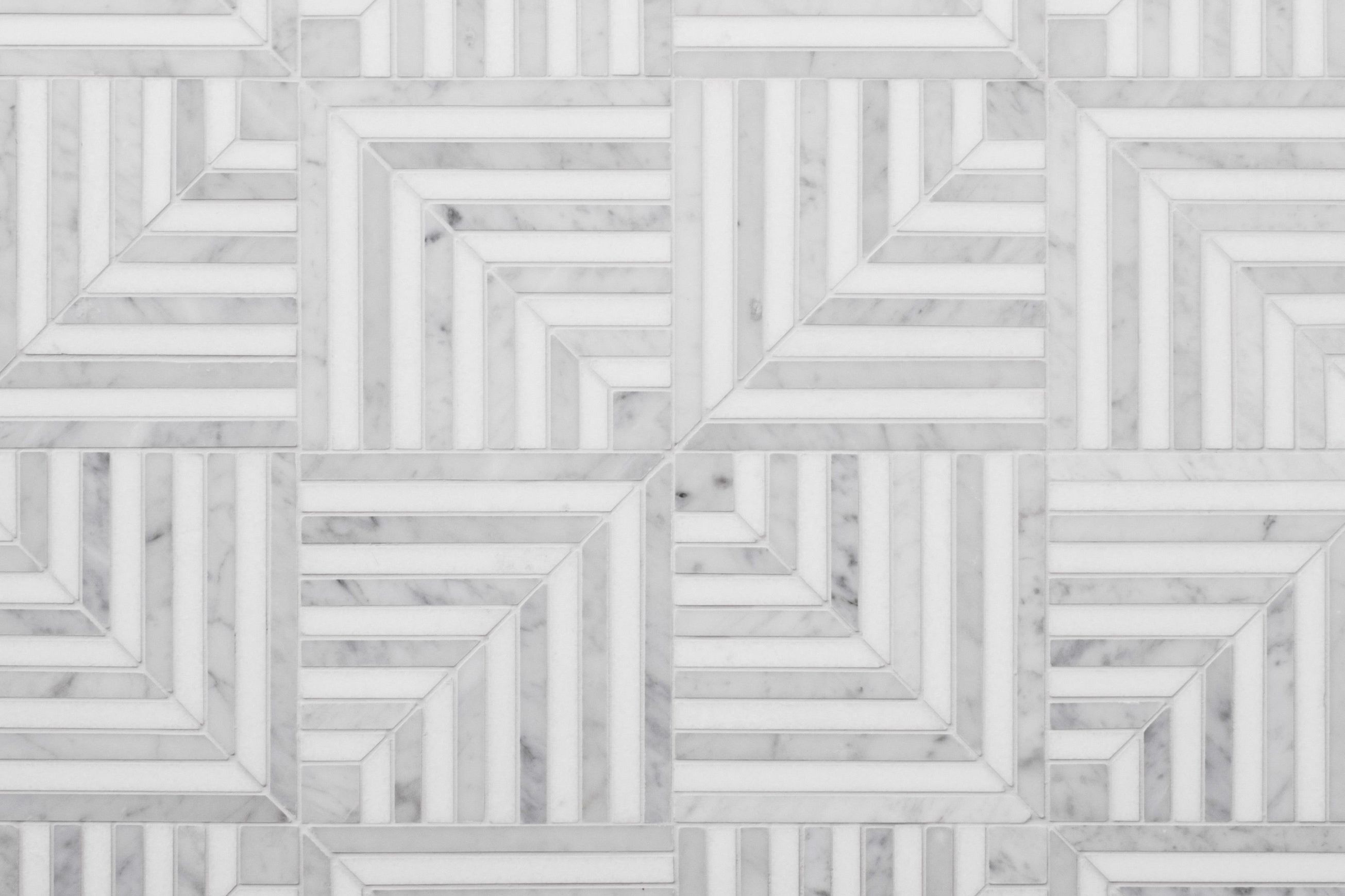 Labyrinth Gravity Carrara and Thassos Marble By Steve Cordony