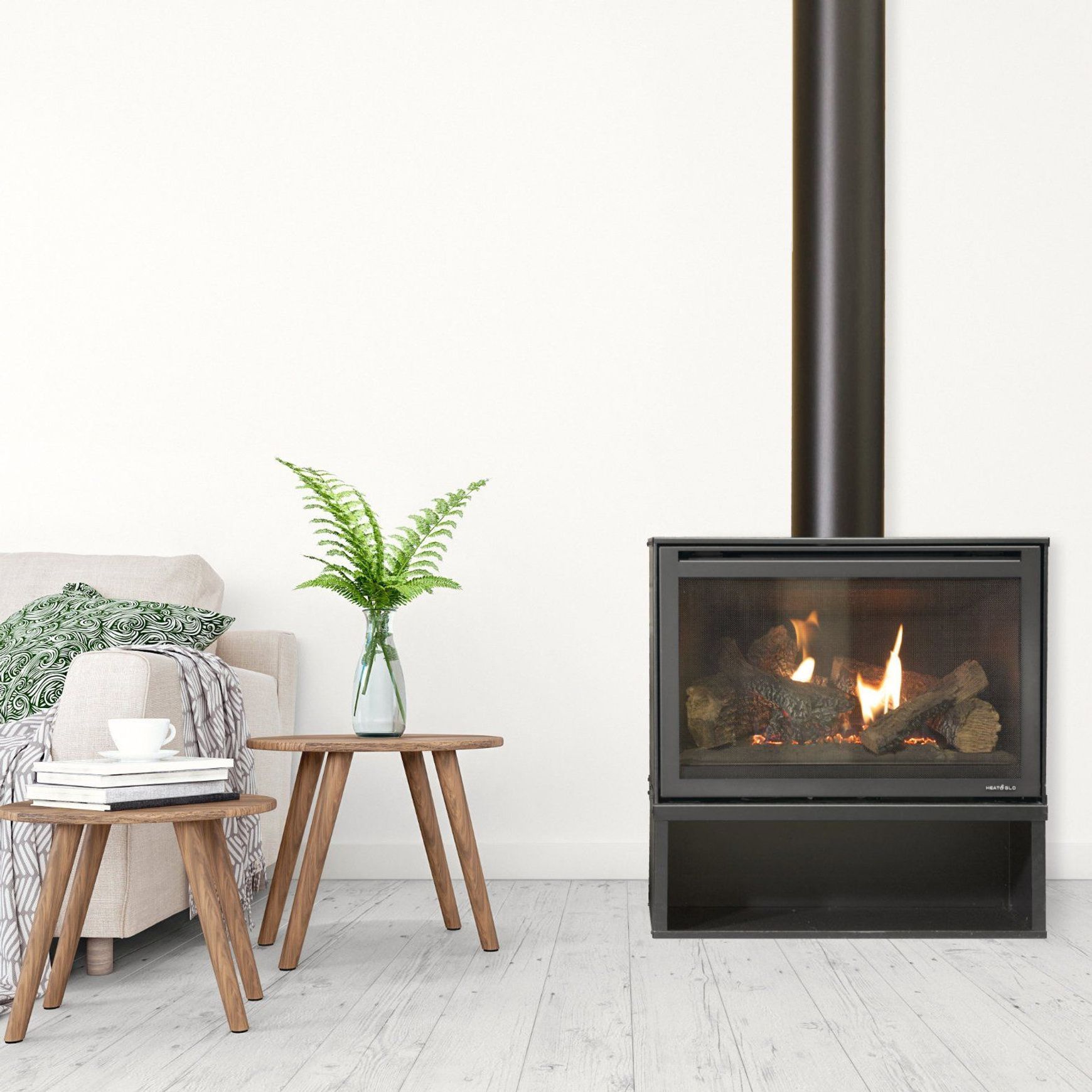 X Series Freestanding Gas Firepalce Heat & Glo