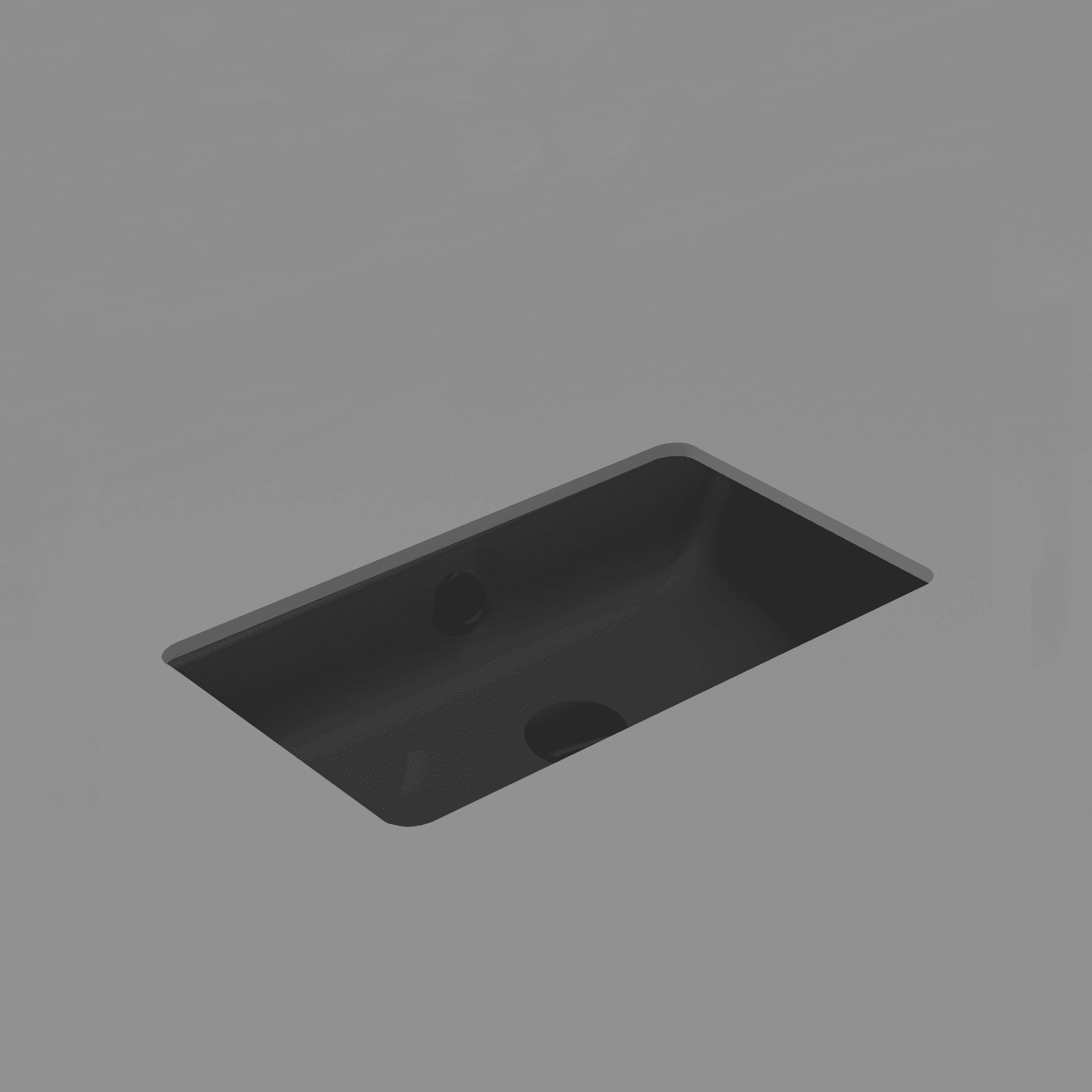 Kube X 80 Undermount Basin Matt Black