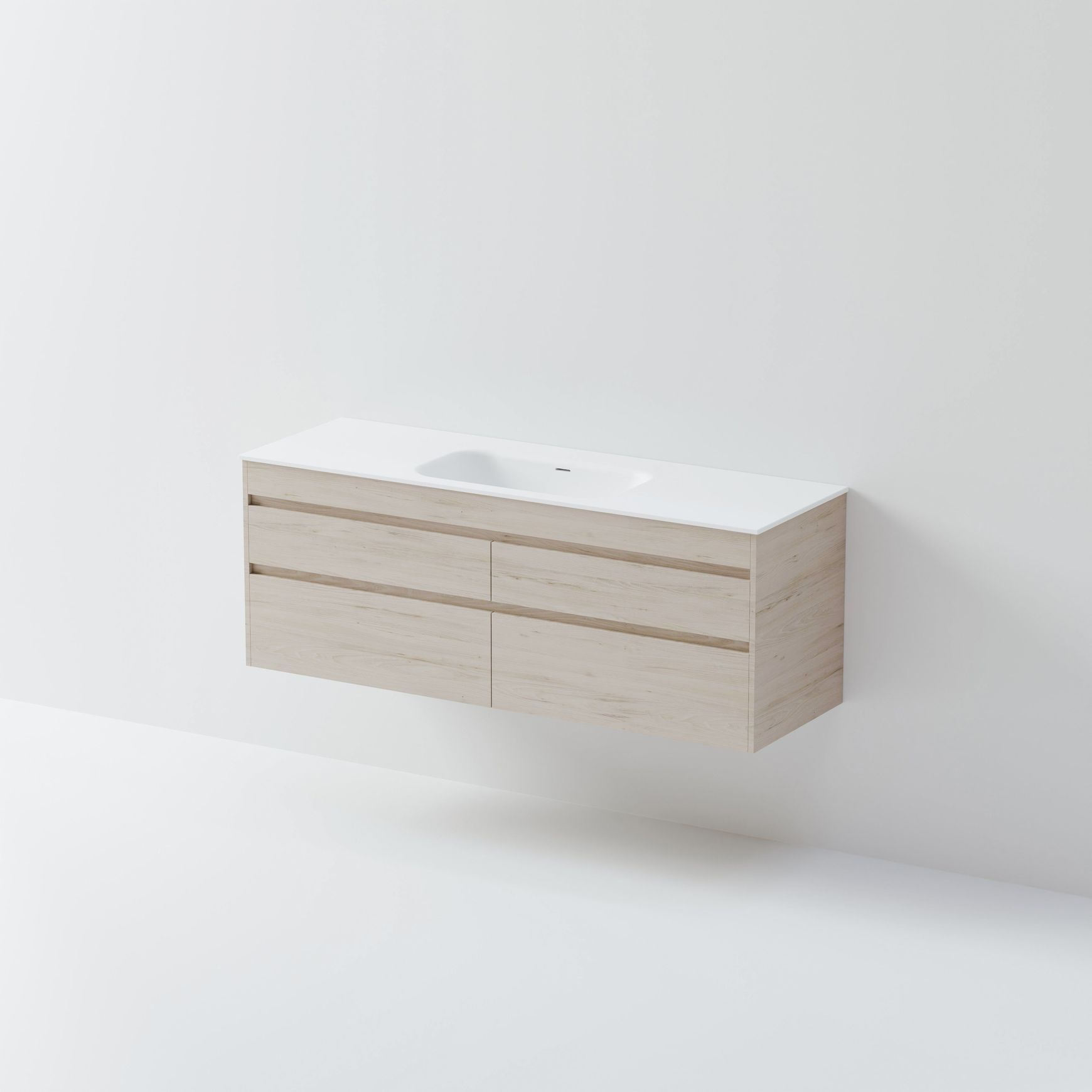 Code Luxe 1500 Wall Hung Single Basin Vanity |4 Drawer