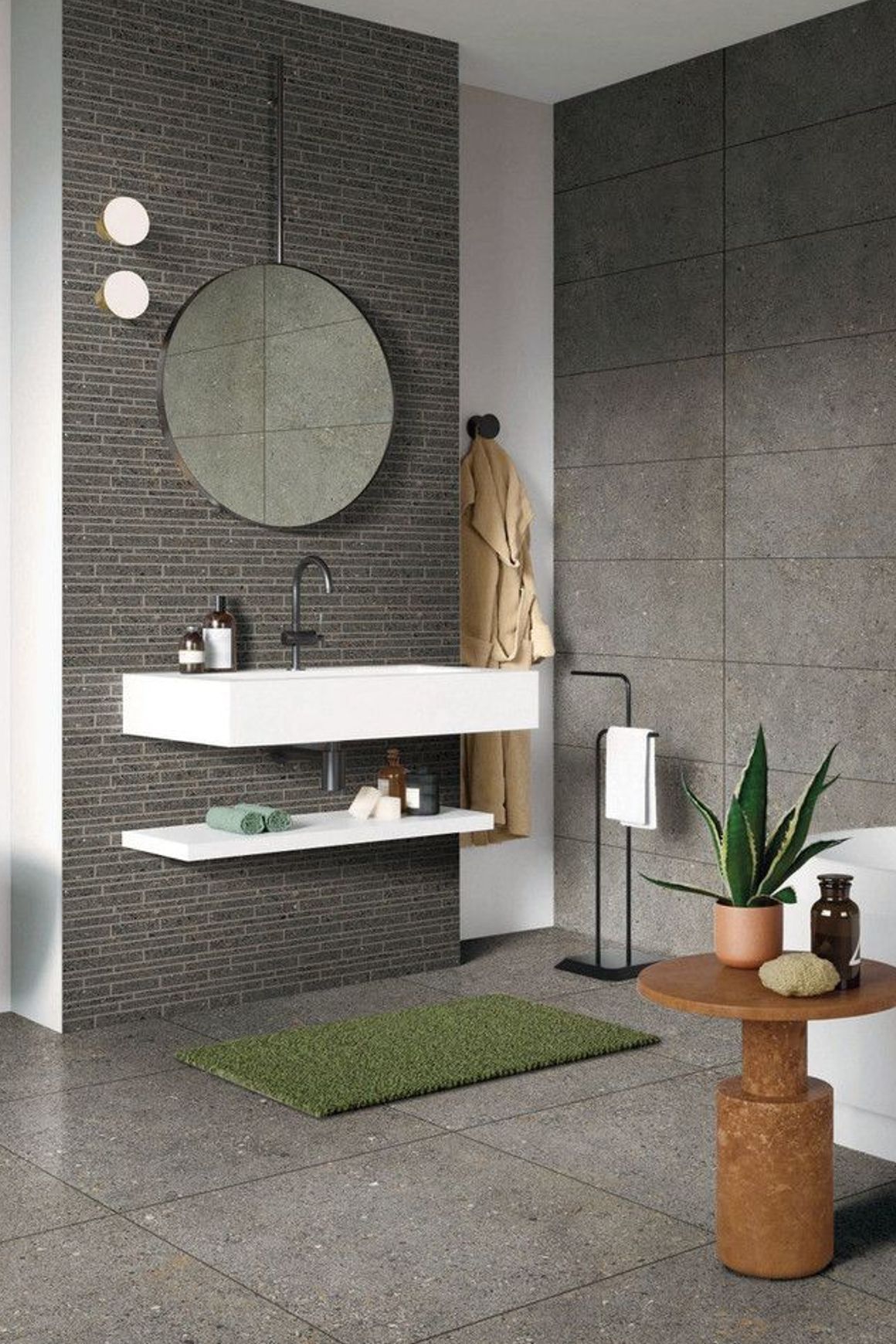 Gecko | Aggregate Dark Grey Tiles