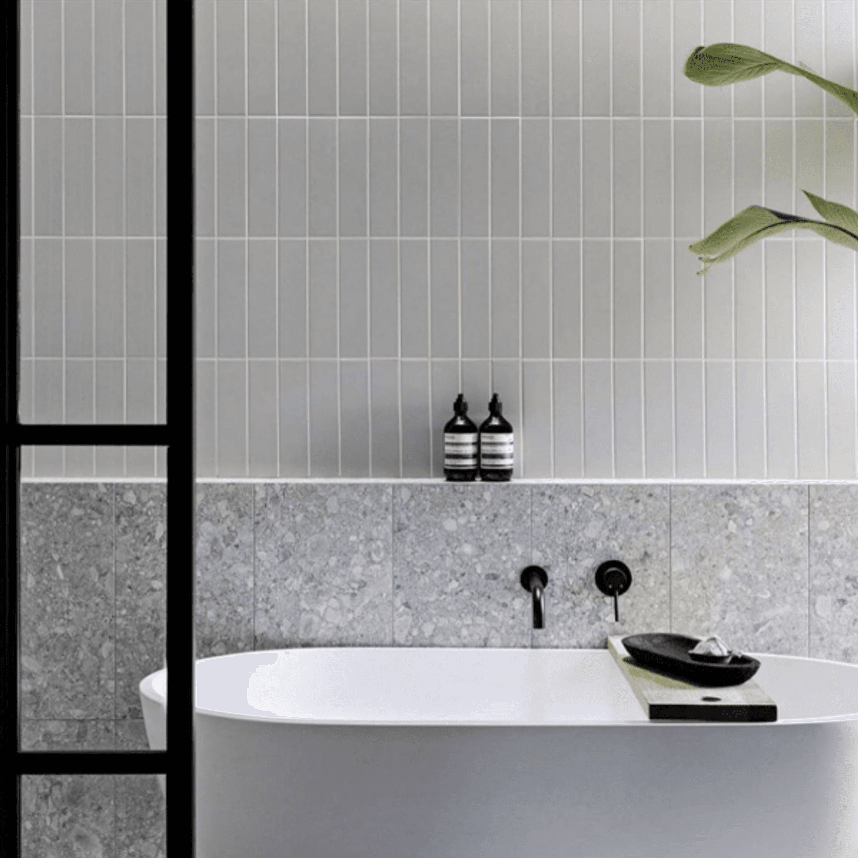 Pietra Bianca Olive Freestanding Stone Bath
