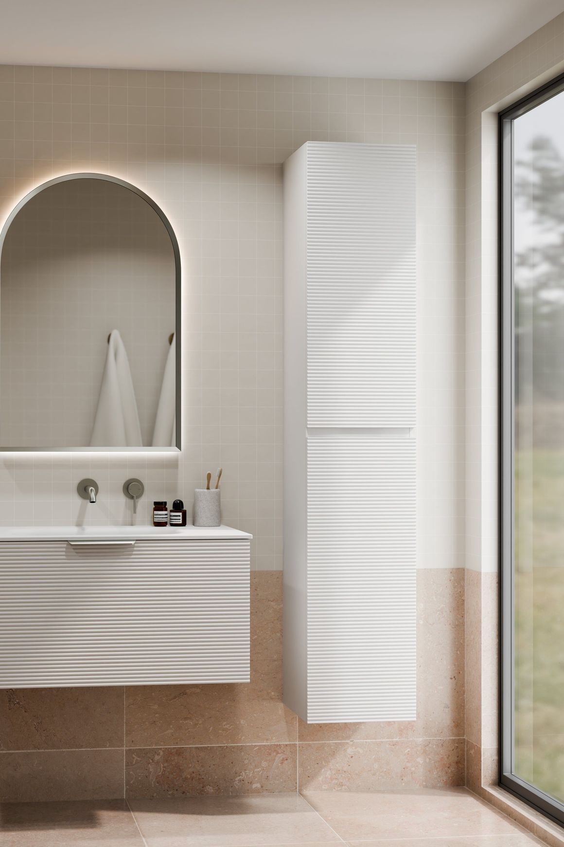 Lineare Orchard Tower Cabinet