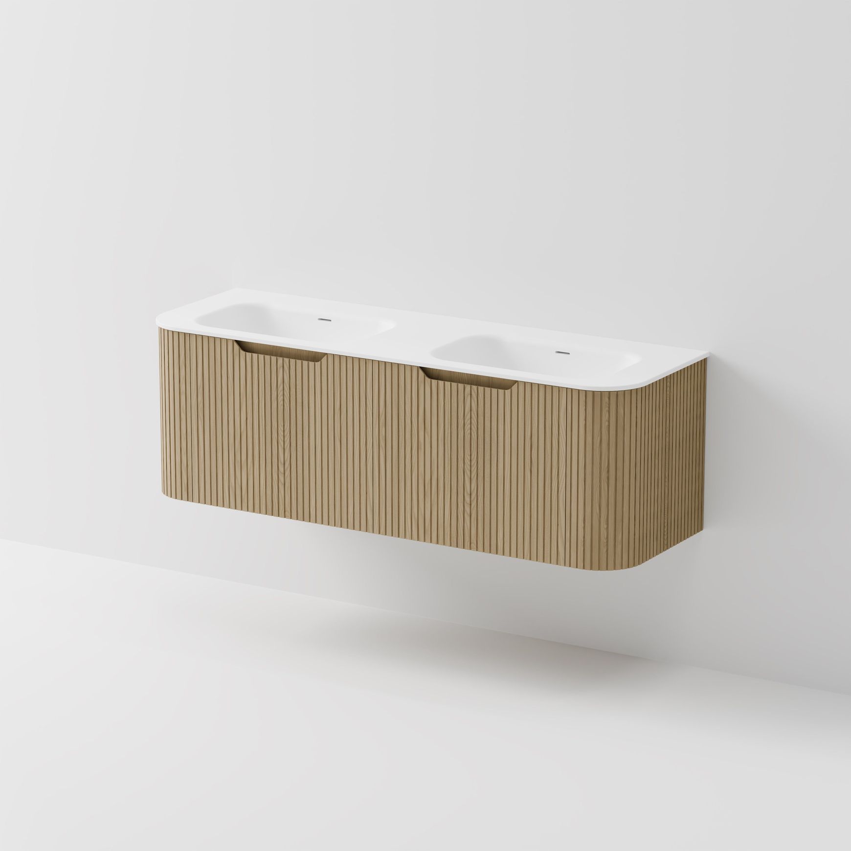 Sora 1500 Wall Hung Vanity | Double Inset Basin