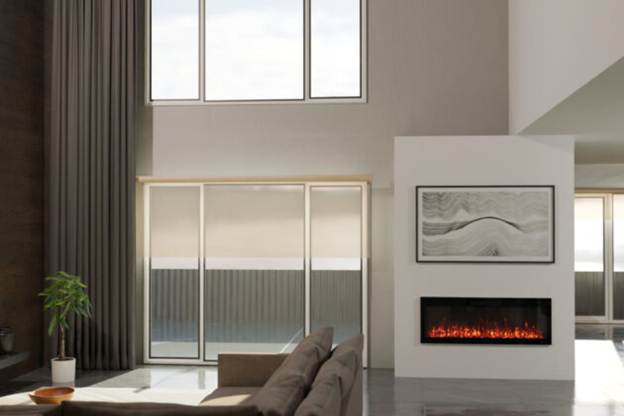 VisionLINE Linear Electric Fireplace