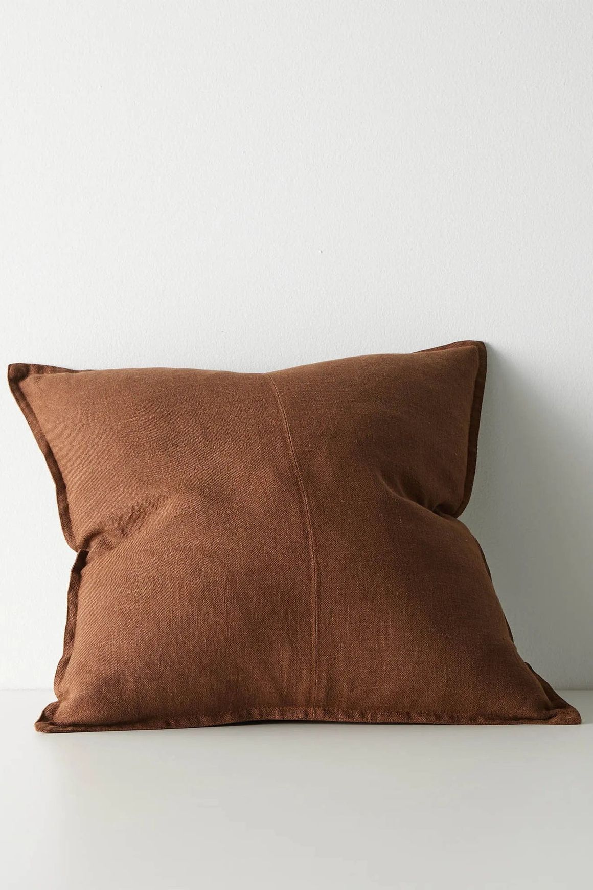 Weave European Linen Como Cushion - Henna | Three Sizes