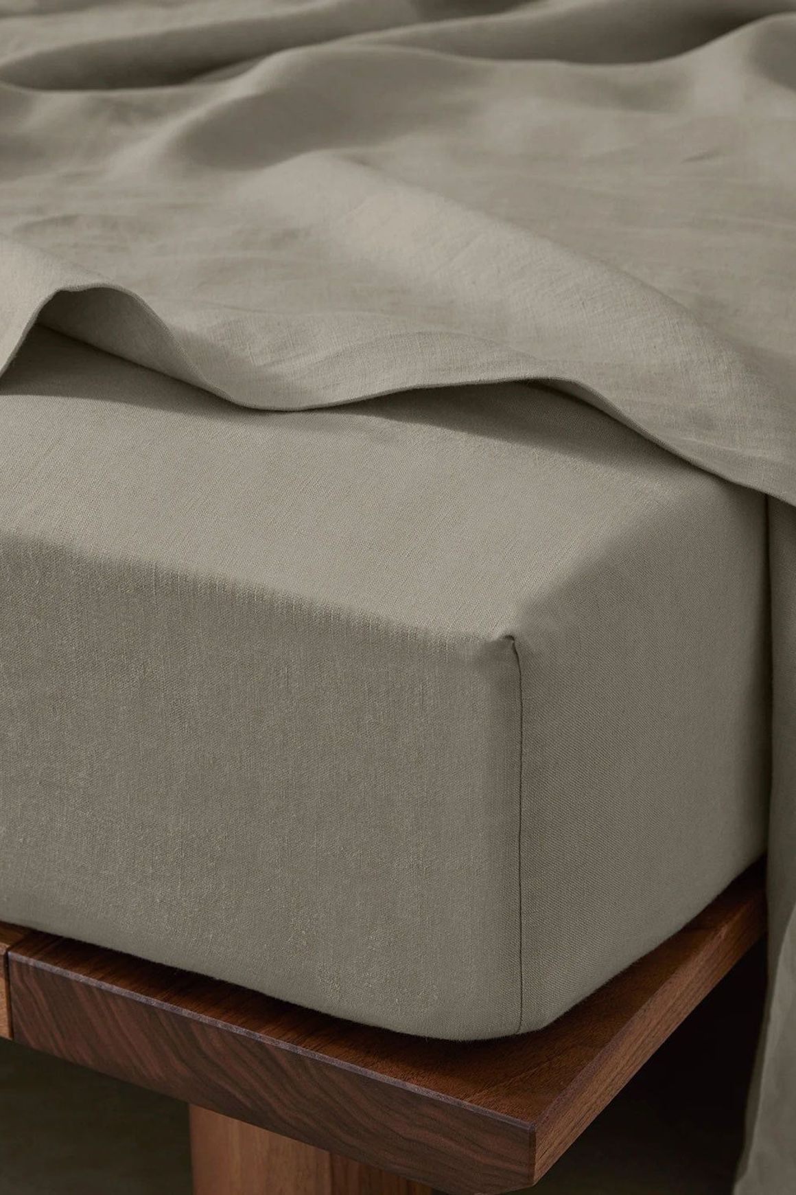 Ravello Linen Flat Sheet - Pebble | Weave Home
