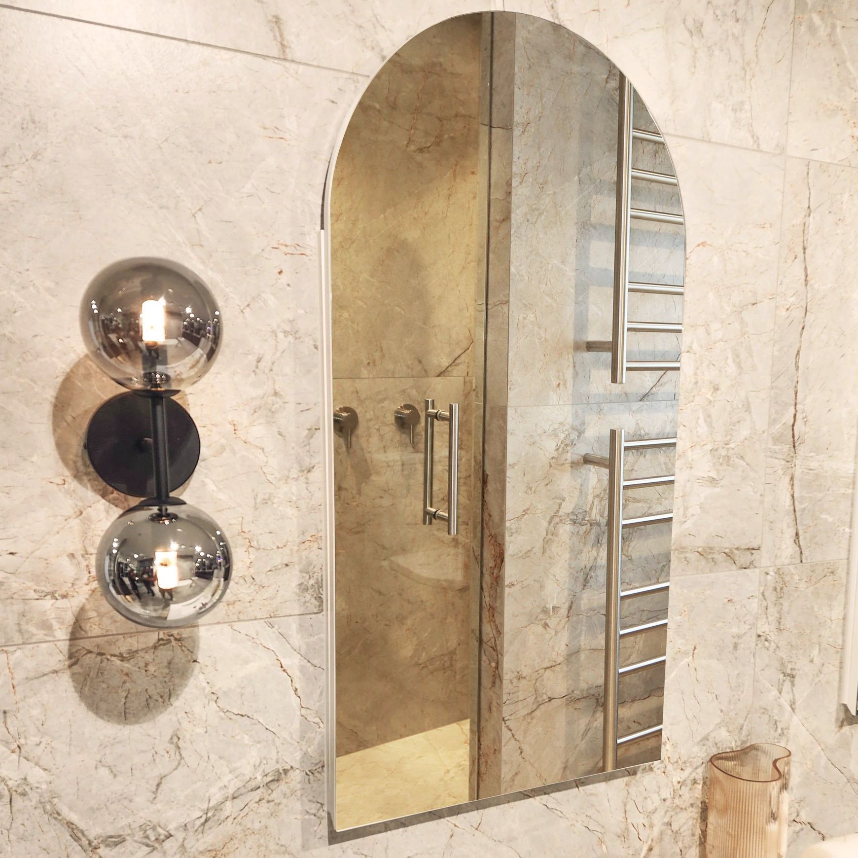 Code Neo Arch 500 Recessed Mirror Cabinet Range