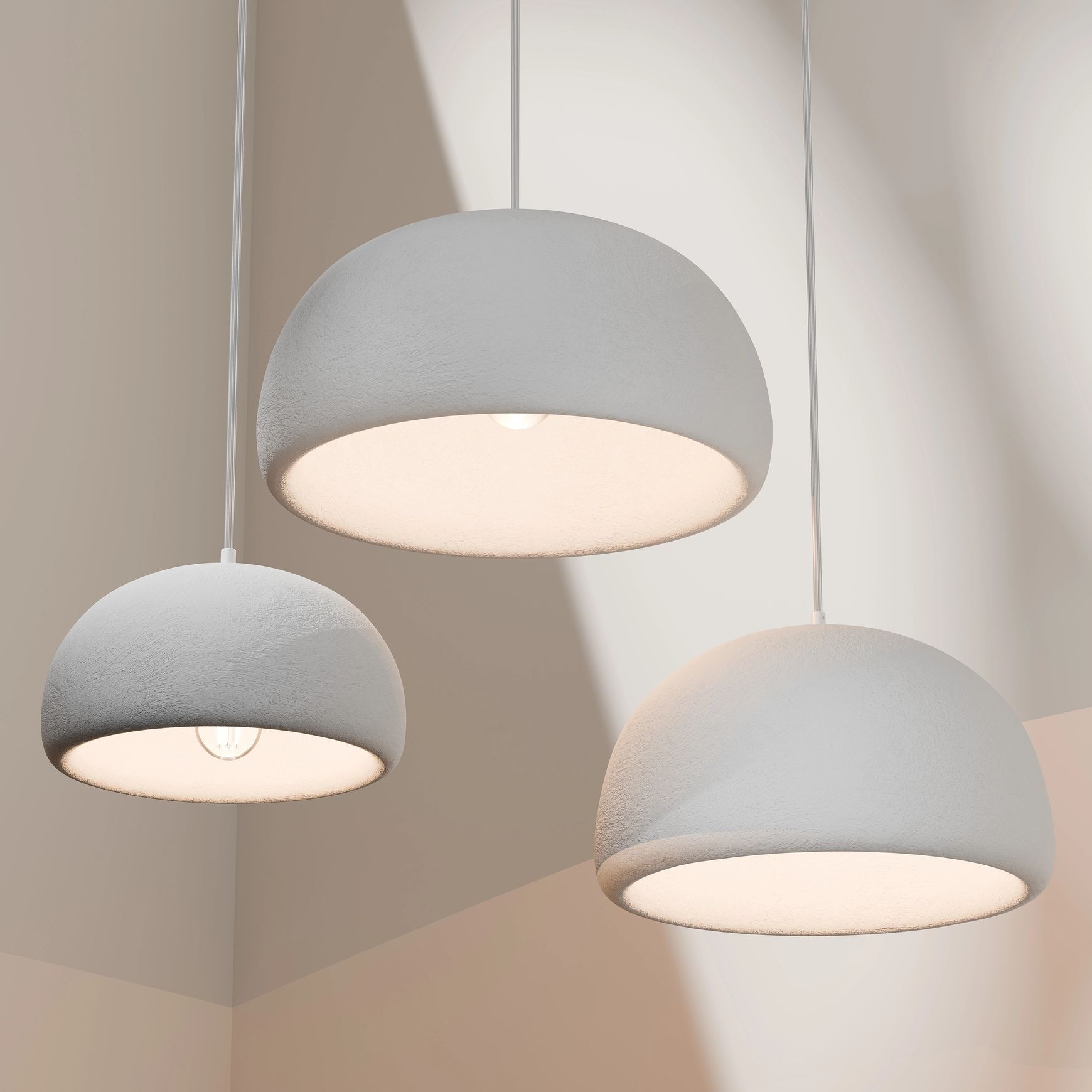 Passerine Wabi-Sabi Polymer Resin Pendant Light