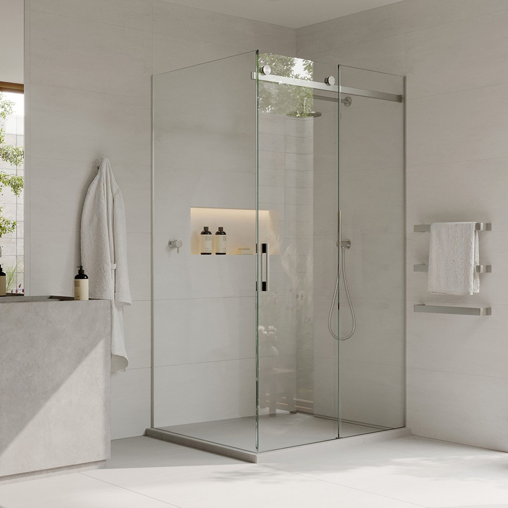Linea Quattro Tiled Shower